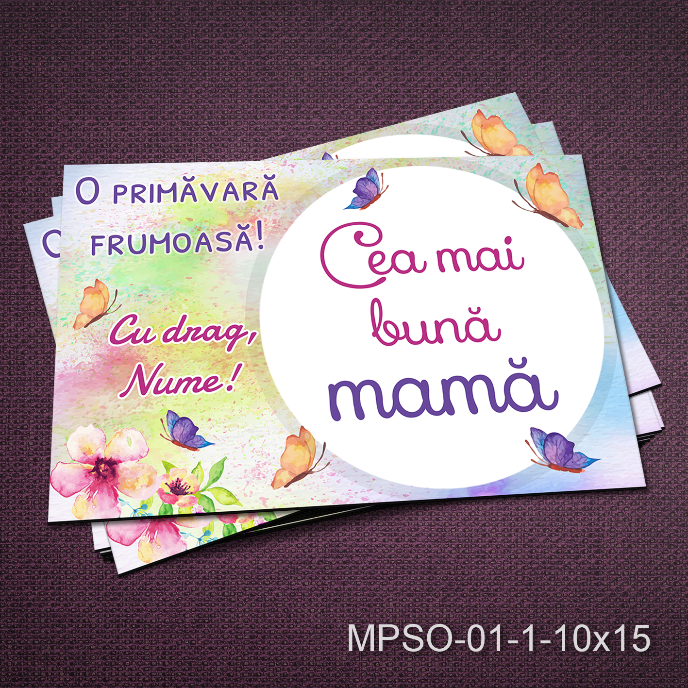 Felicitare magnetica - cea mai buna mama - MPSO-01-1-10x15
