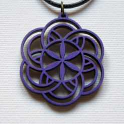 Medalion Mandala Floarea Vietii violet